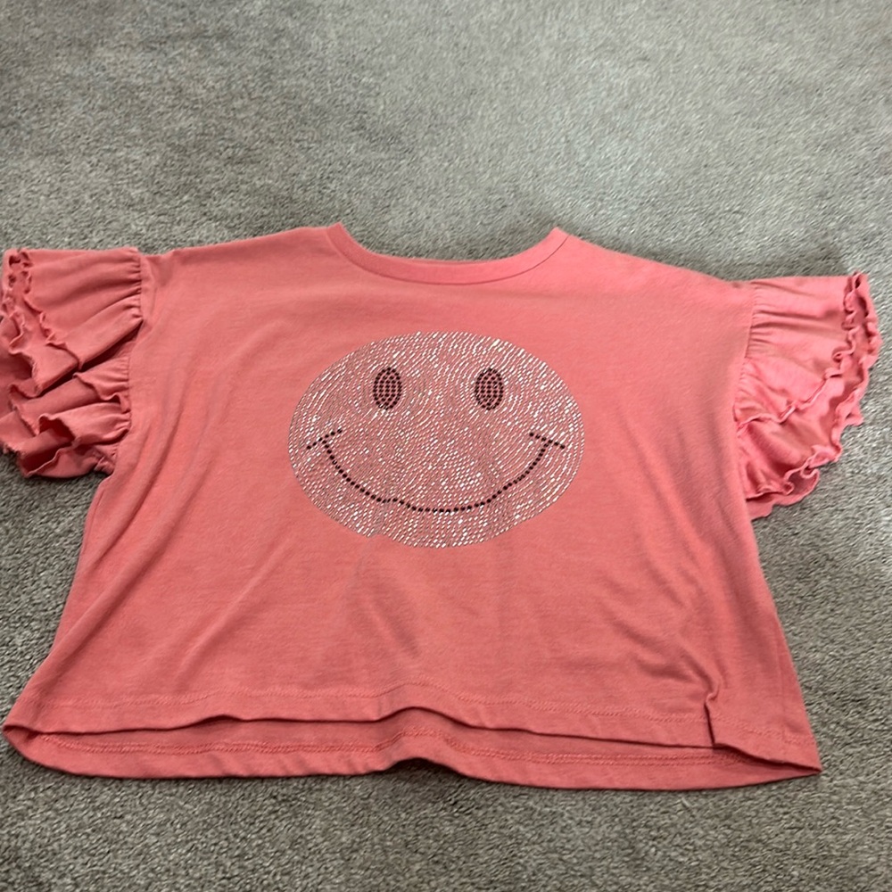 Jessica Simpson Smiley Shirt Girls M (8-10)